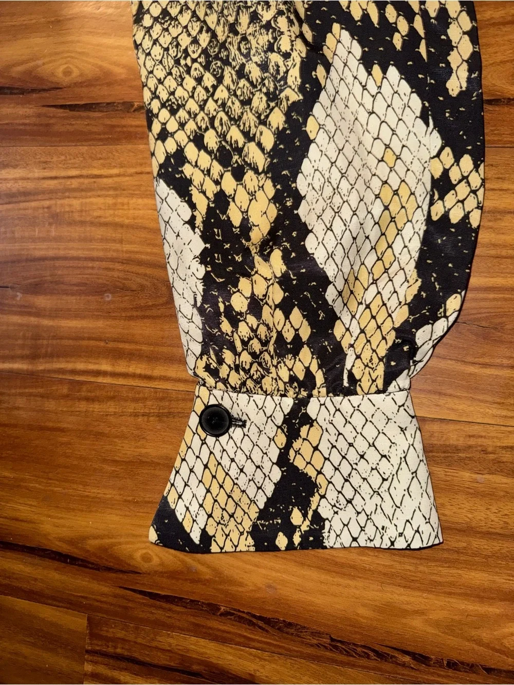 Zara ZW Collection Animal Print Trousers worn by CAT DEELEY  NWOT